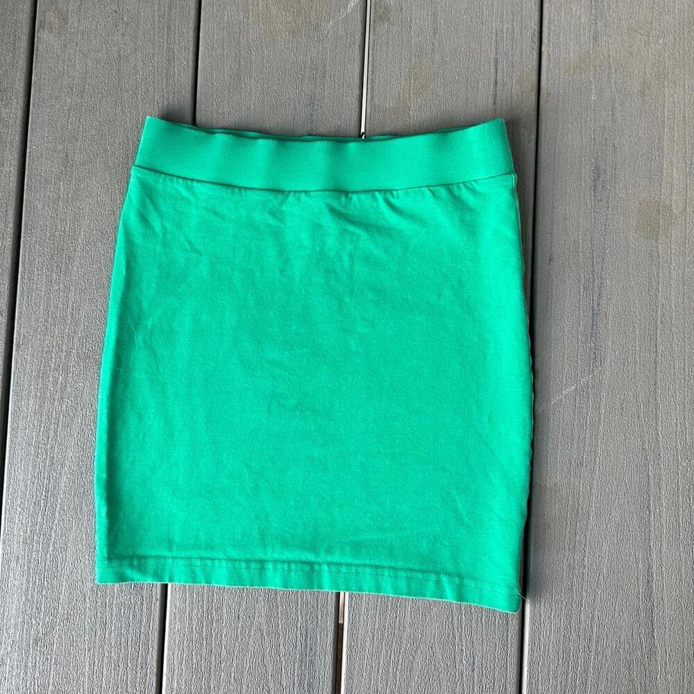 Green hm mini skirt miniskirt